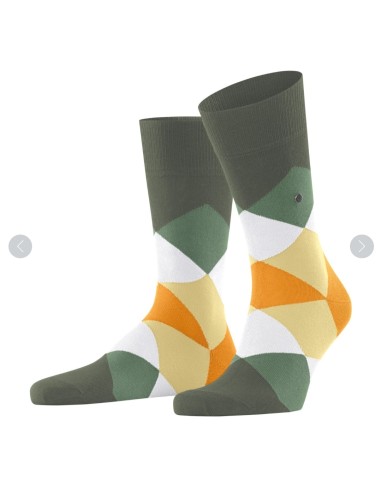 Burlington socks Clyde orange yellow green