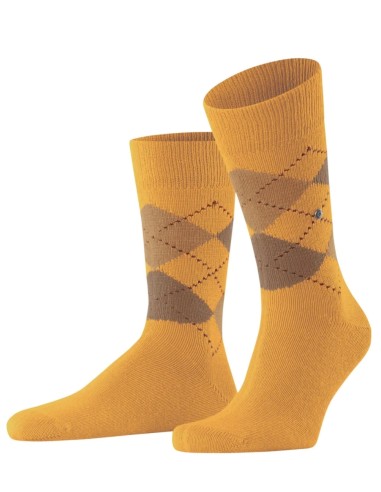 Burlington socks preston yellow ochre